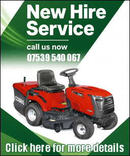 Garden machinery for hire
